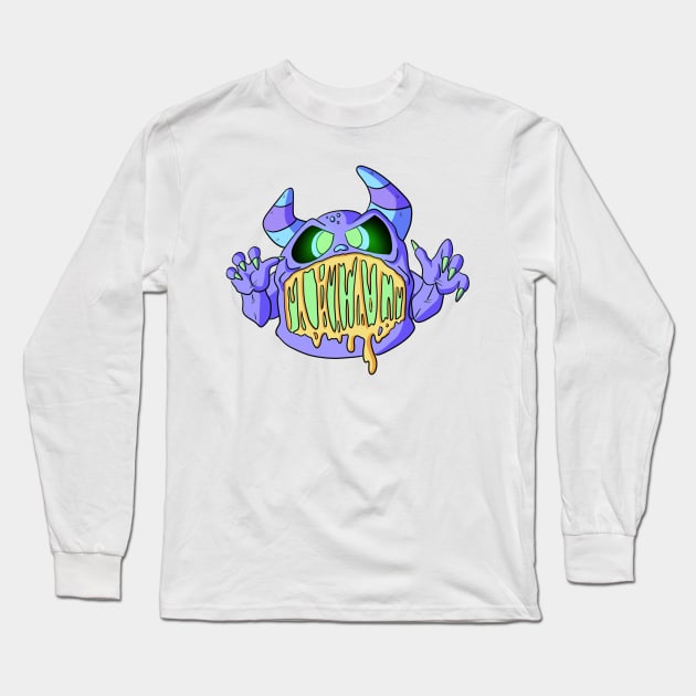 Hold My Cheeseburger Monster Long Sleeve T-Shirt by MorenoArtwork